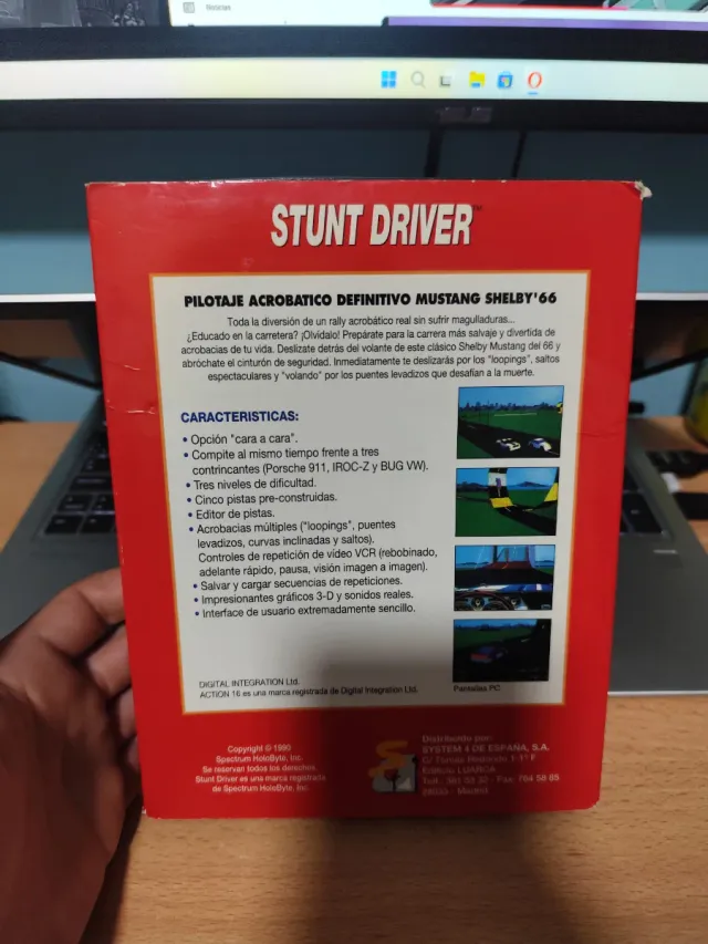 Stunt Driver Mustang Shelby '66 ibm pc 3.5