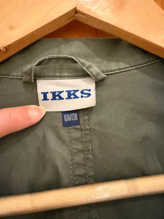 Gabardina IKKS original verde oliva