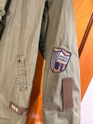 Gabardina IKKS original verde oliva