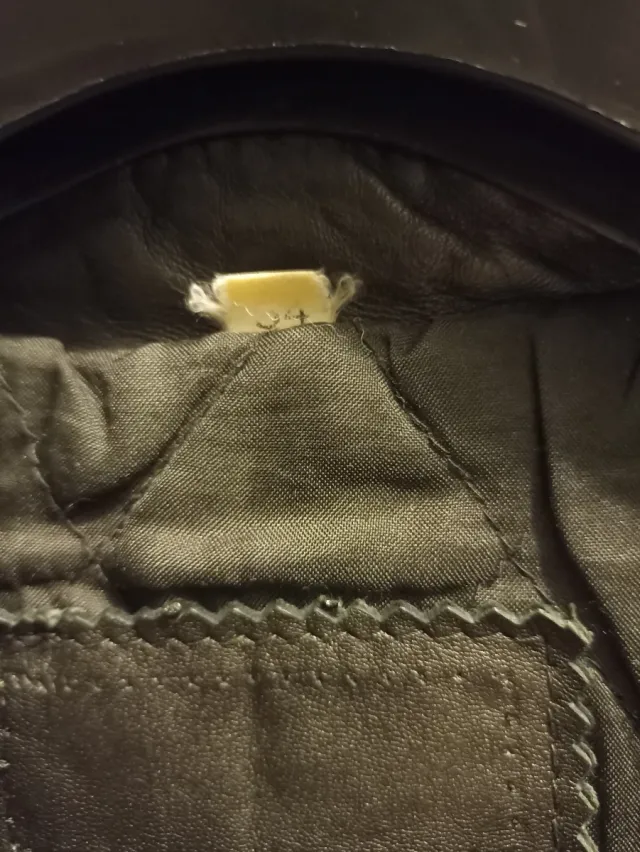 Abrigo de couro preto masculino