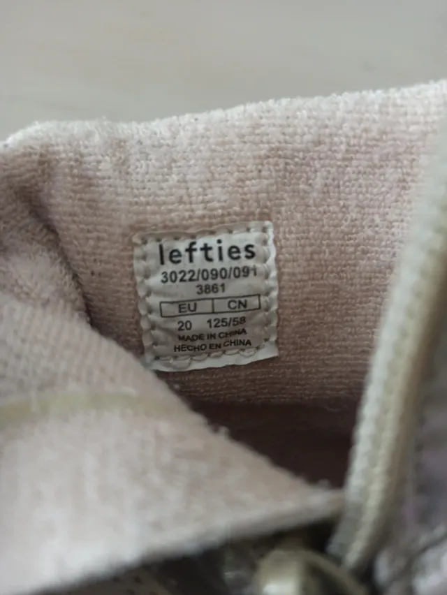 Botitas niña Lefties Talla 20