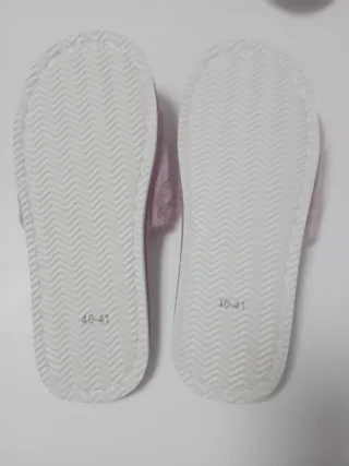 Zapatillas de estar por casa flor rosa T/39