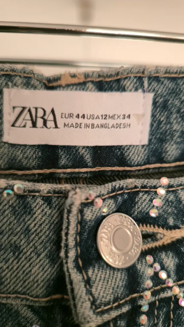Pantalón Zara Strass Talla XXL