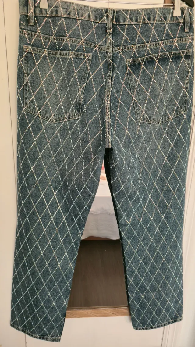 Pantalón Zara Strass Talla XXL