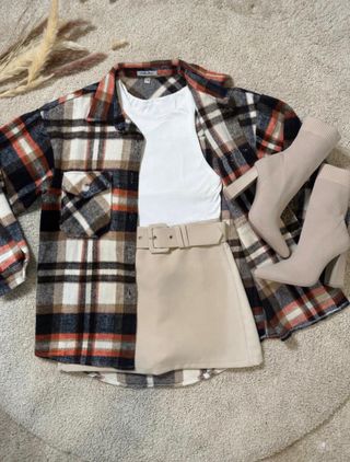 Sobrecamisa cuadros multicolor L/XL