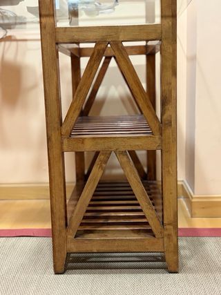 Mesa Escritorio Cristal y Madera