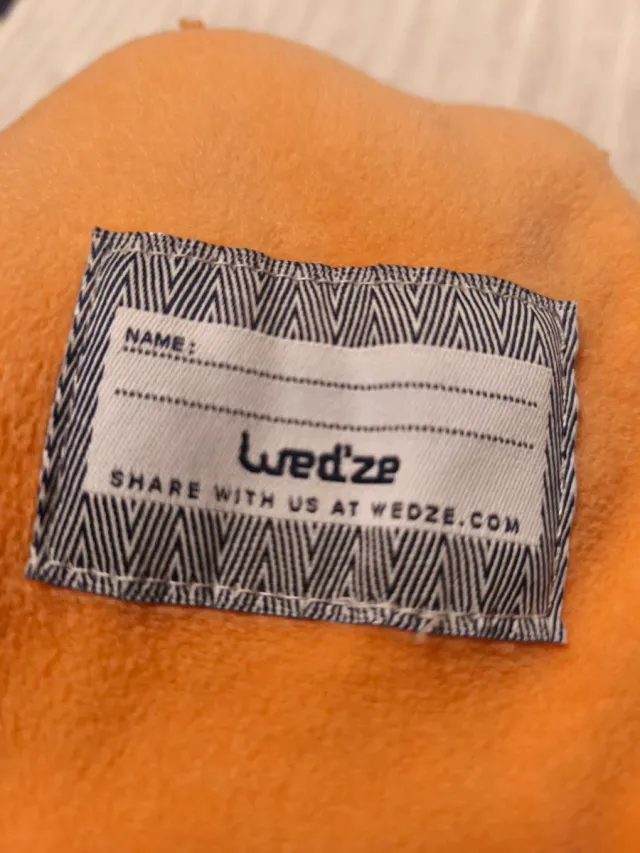 Gorro infantil junior naranja y azul