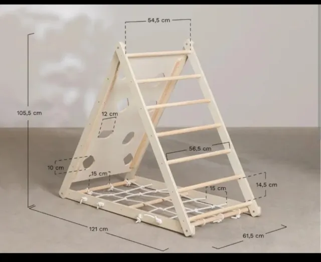 Triángulo de escalada Pikler madera