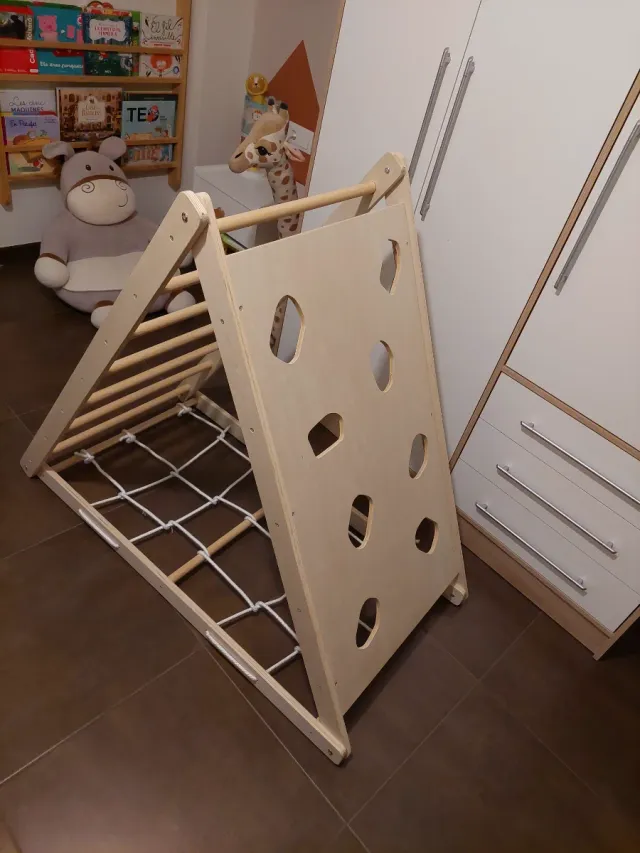 Triángulo de escalada Pikler madera
