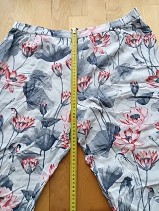 Pantalón pijama estampado flores talla XL mujer