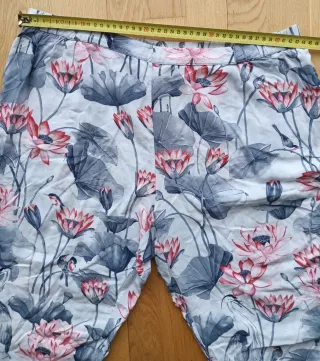 Pantalón pijama estampado flores talla XL mujer