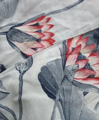 Pantalón pijama estampado flores talla XL mujer