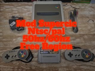 Super Nintendo Supercic NTSC/PAL 50/60Hz Free Regi