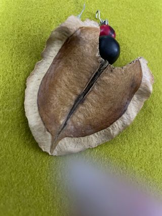 Conjunto artesanal collar y pendientes