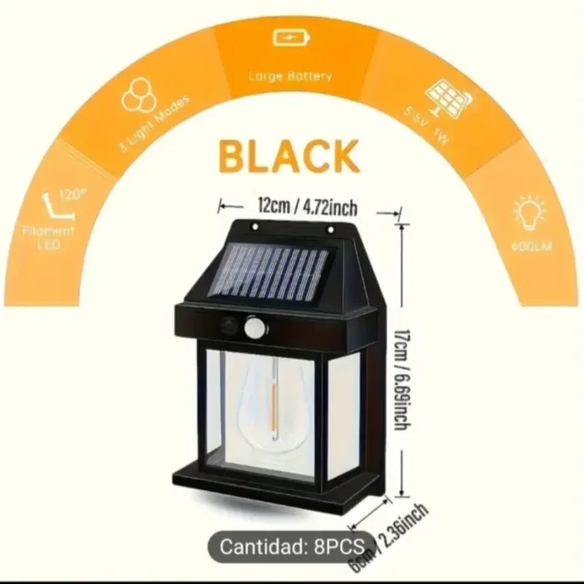 Lámparas Solares de Pared Nuevas