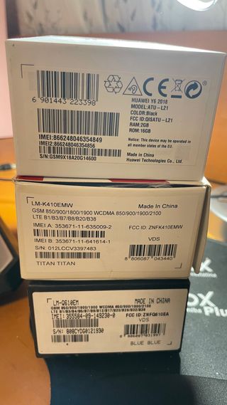 Huawei Y6 2018 + 2 LG