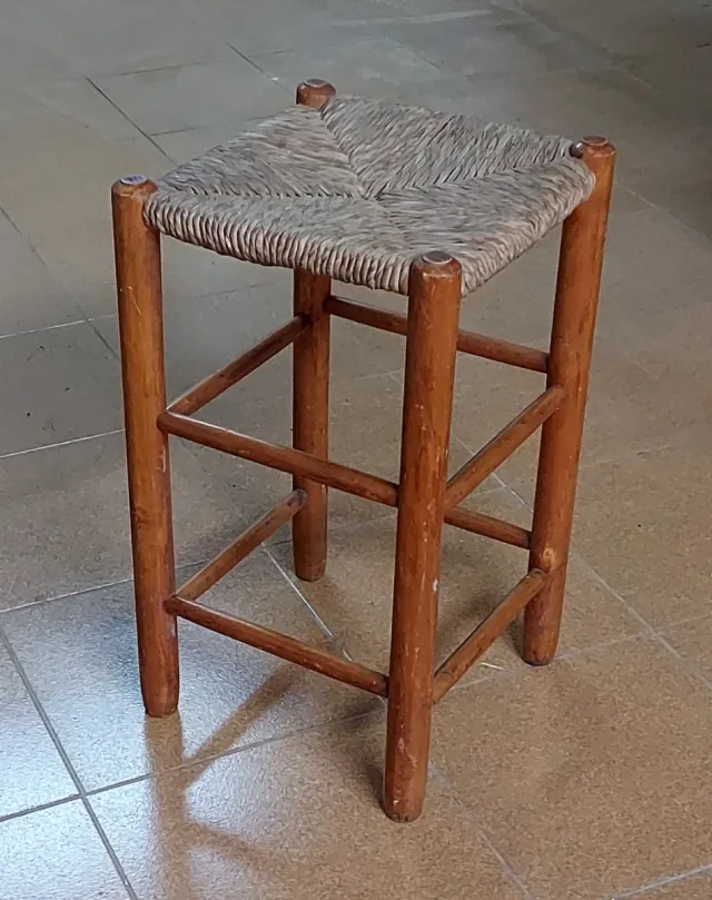 Banco in legno e rattan design