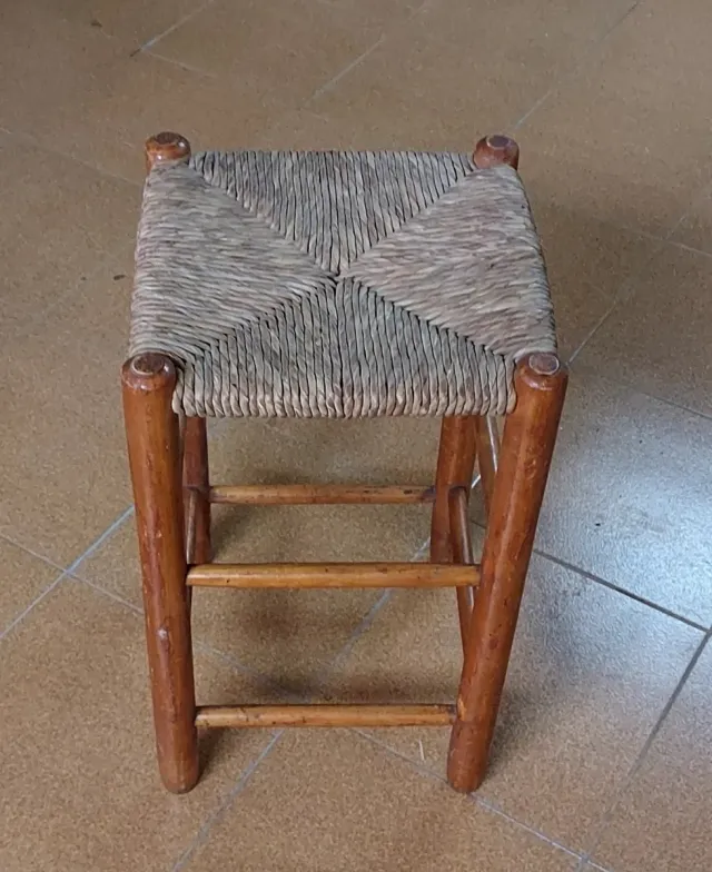 Banco in legno e rattan design