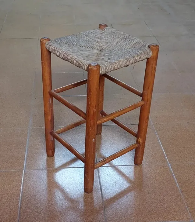 Banco in legno e rattan design