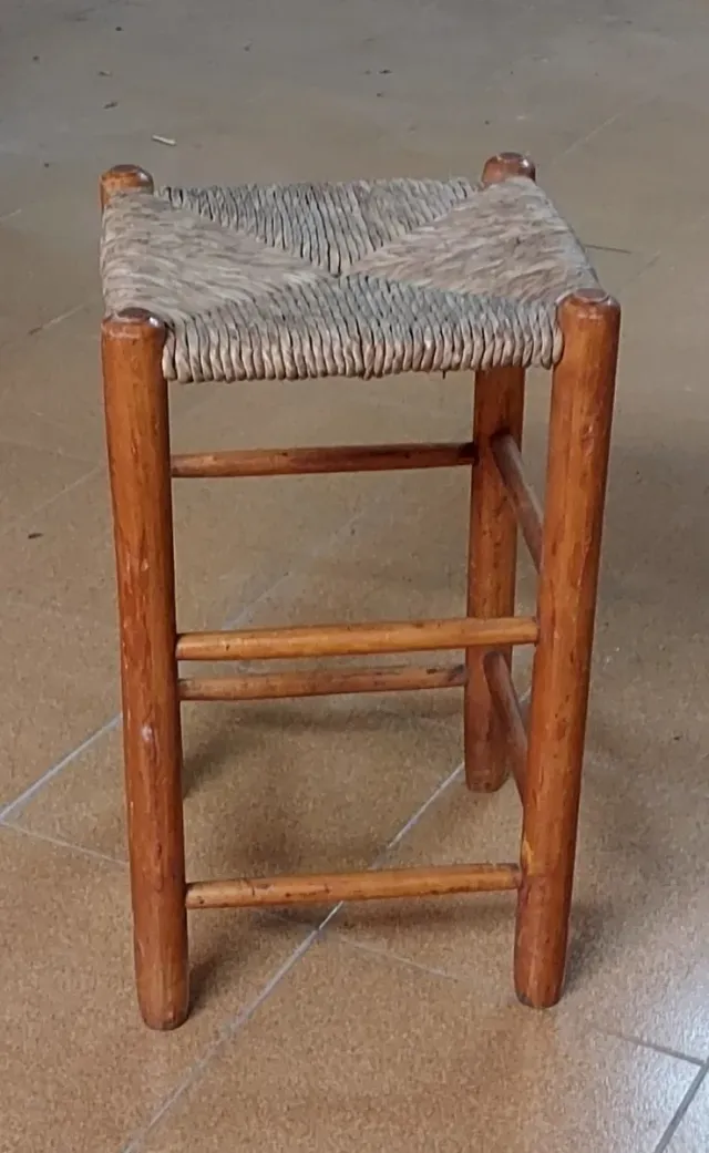 Banco in legno e rattan design