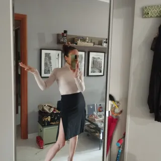 Gonna Patrizia Pepe M Lana, Seta, Viscosa