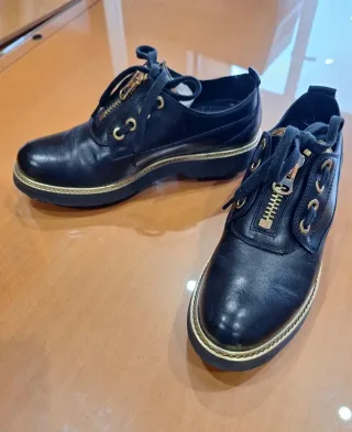 Zapatos Geox Mujer Talla 38 Negro/Oro