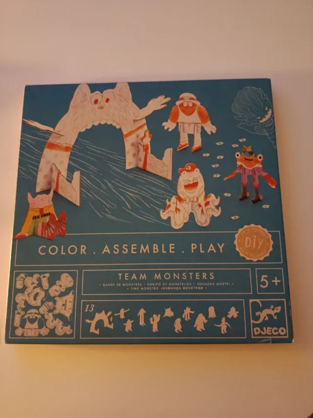 Libro de actividades infantil Colorear, construir,