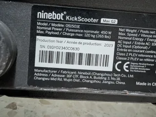 Patinete Ninebot Max G2 +Casco Smart EVO21+Candado