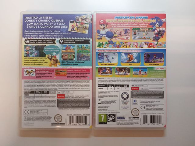 Pack Mario Party y Mario & Sonic JJJO Switch