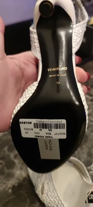 Sandali TOM FORD bianchi con tacco