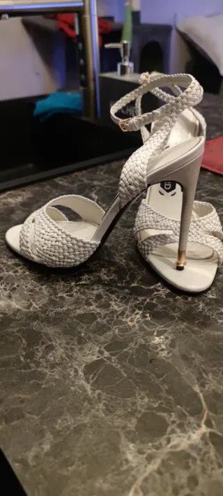 Sandali TOM FORD bianchi con tacco