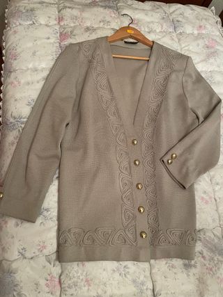Chaqueta Beige Mujer Talla 46