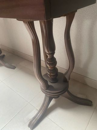 Mesa antigua madera años 60 extensible