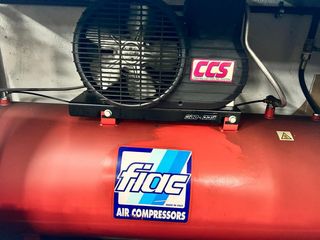 Compresor FIAC Rojo + tuberia instalacion