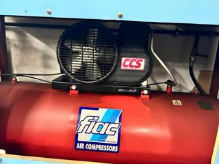 Compresor FIAC Rojo + tuberia instalacion