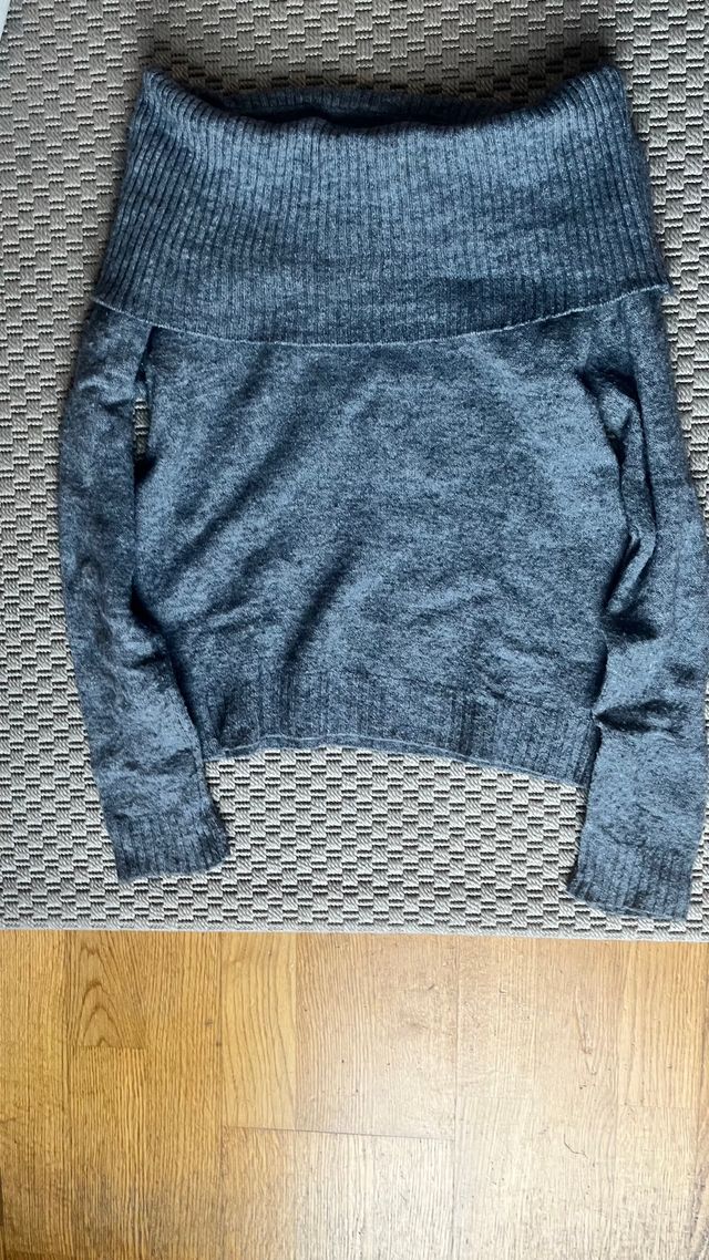 Jersey hombros caídos gris