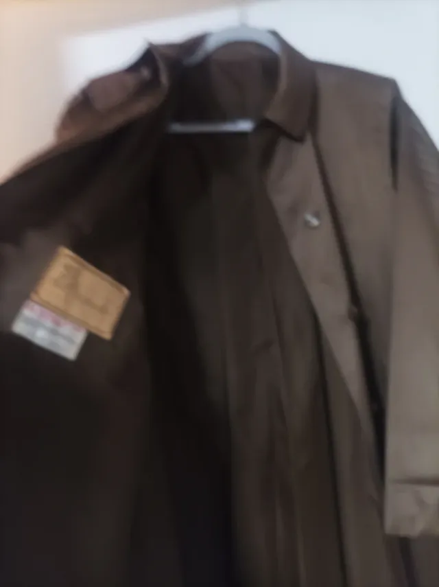 Gabardina larga mujer tela con brillo T.44-46
