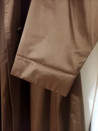 Gabardina larga mujer tela con brillo T.44-46