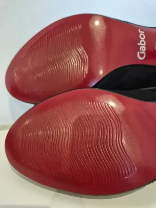 Zapatos tacón ante negro lazo