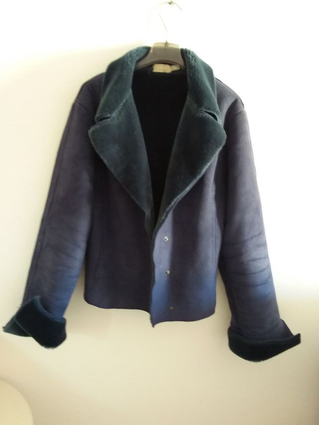 Montone ecopelle Pinko blu