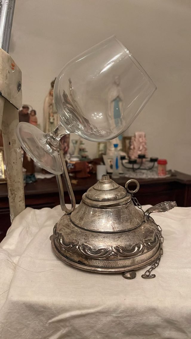 Calentador de coñac de latón