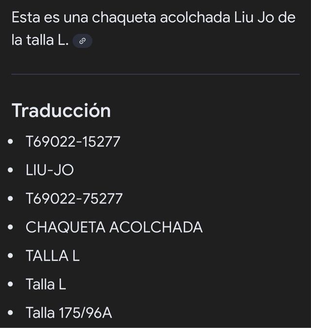 Chaqueta Liu Jo Negra Acolchada Capucha