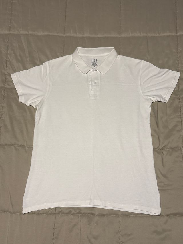 Polo TEX blanco talla M