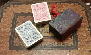 2 mazzi carte vintage Tiger con scatolina