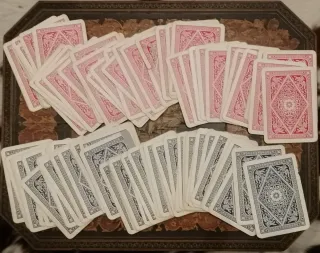 2 mazzi carte vintage Tiger con scatolina