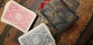 2 mazzi carte vintage Tiger con scatolina