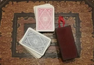 2 mazzi carte vintage Tiger con scatolina