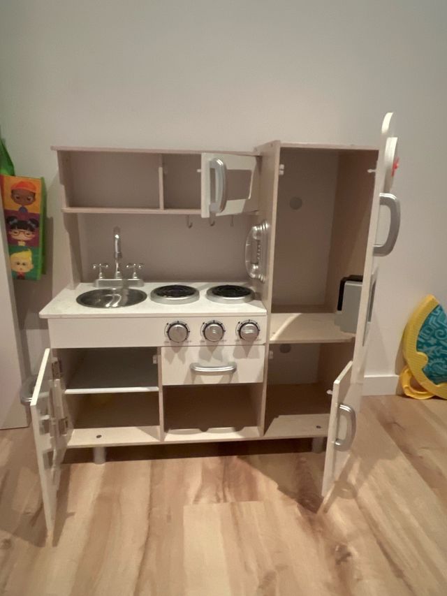 Cocina de juguete de madera de Homcom