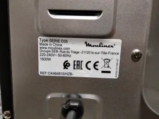 Horno Eléctrico Sobremesa Moulinex