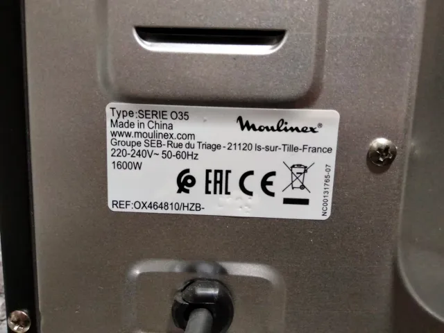 Horno Eléctrico Sobremesa Moulinex